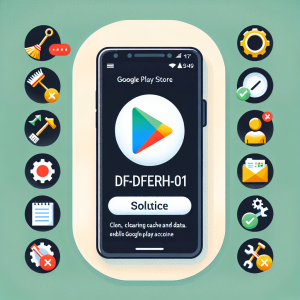 ¡Error DF-DFERH-01 en Google Play Store! Solución definitiva paso a paso