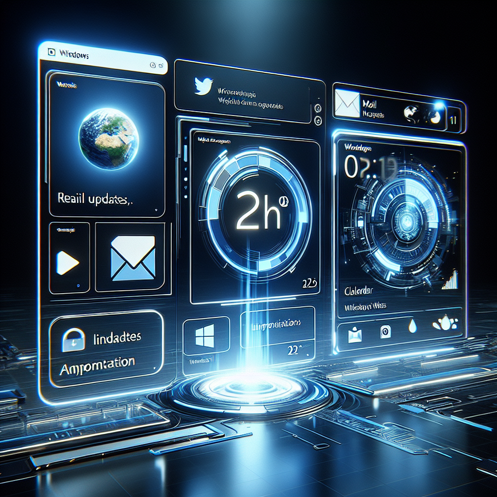 los widgets regresan a windows 11 version mejorada