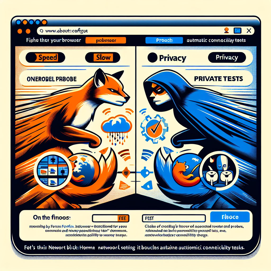mejorar privacidad en firefox desactivar pruebas conectividad