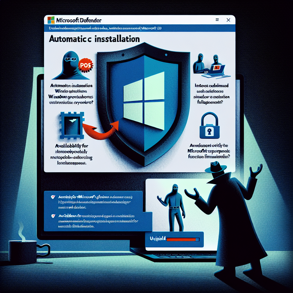 microsoft defender se instalara automaticamente en windows