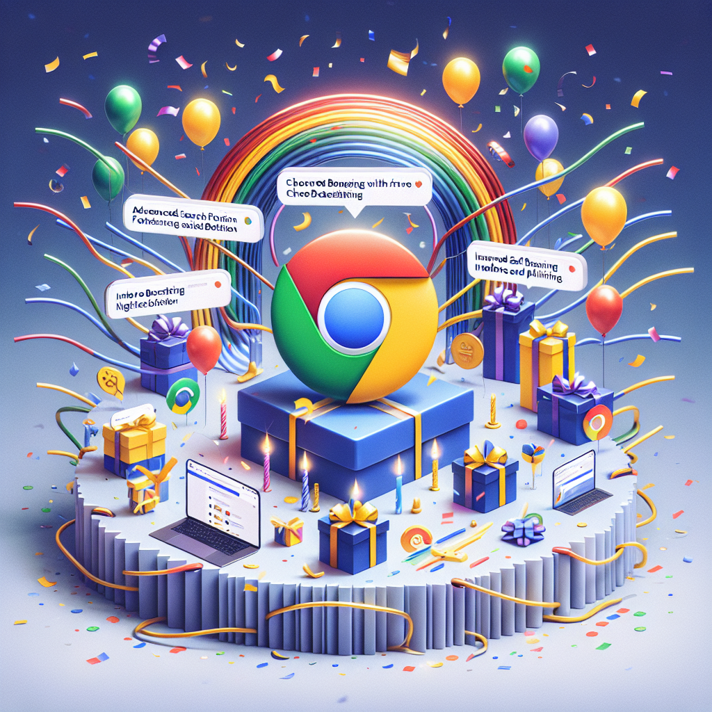 novedades google chrome 15 aniversario