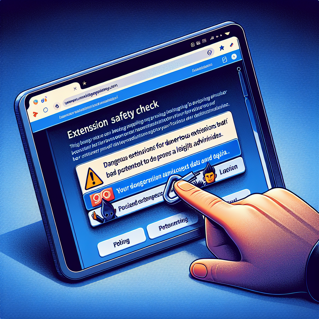 nueva alerta de chrome sobre extensiones peligrosas
