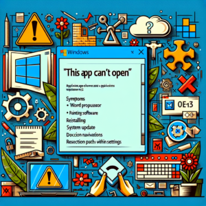 Error «This app can’t open» en Windows 11 22H2: qué lo causa y cómo solucionarlo
