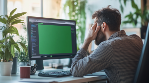 El extraño cambio a la pantalla verde de error en Windows 11